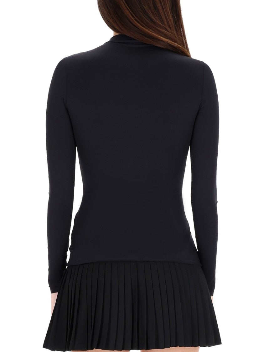 Marine Serre Moon Polyamide-Blend Fitted Top