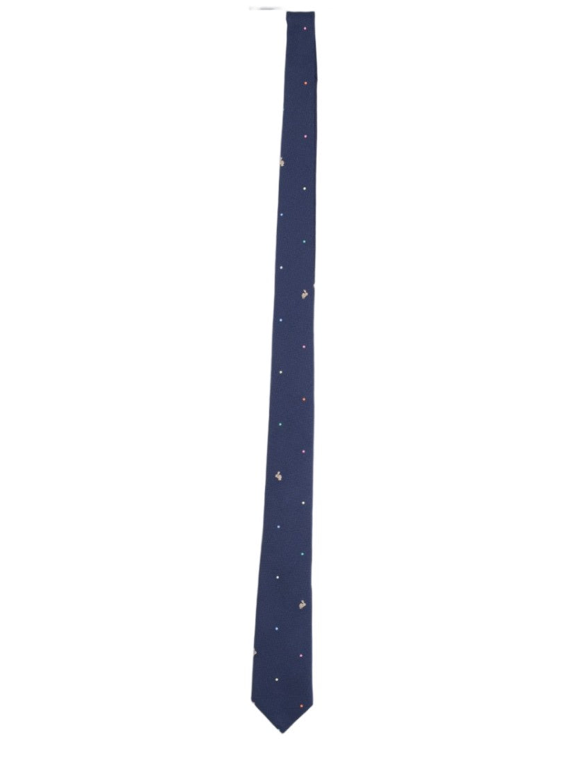 Paul Smith Slim Deep Blue Silk Tie