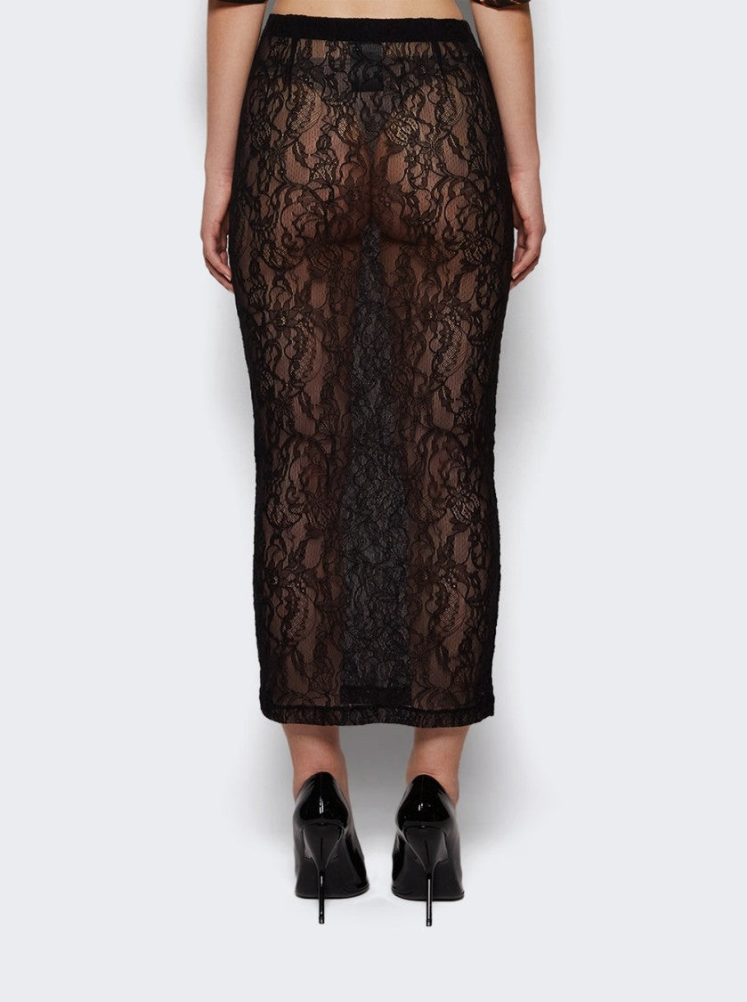 Wardrobe.Nyc Lace Tube Skirt Black