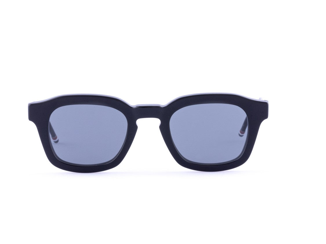 Thom Browne Ues412a Striped-Temple Bold Square Acetate Sunglasses