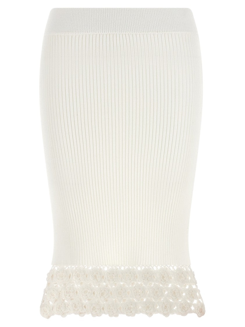 Ganni 'Cotton Crochet' Skirt