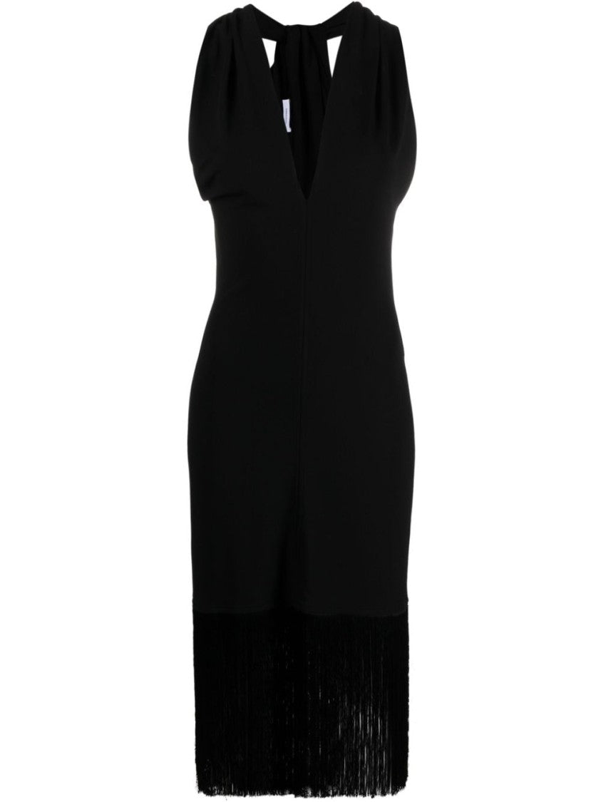 Ferragamo Sleeveless Black Midi Dress