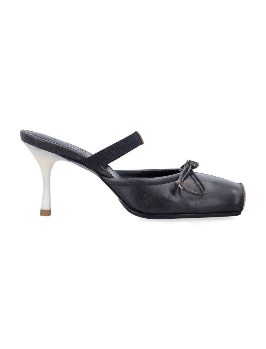 Mm6 By Maison Margiela Square Toe Tappan Block Mules