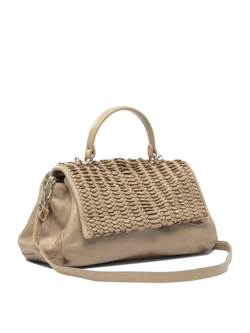 Giancarlo Nevola Beige Leather Shoulder Bag