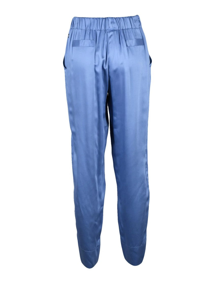 Ella Lago Di Como Ella Lago Di Como Satin Pajama Trousers Blue