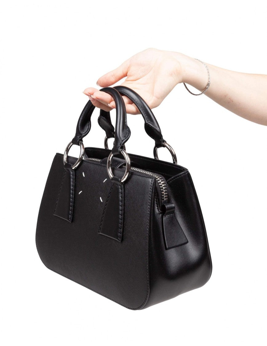 Maison Margiela Black Leather Handbag