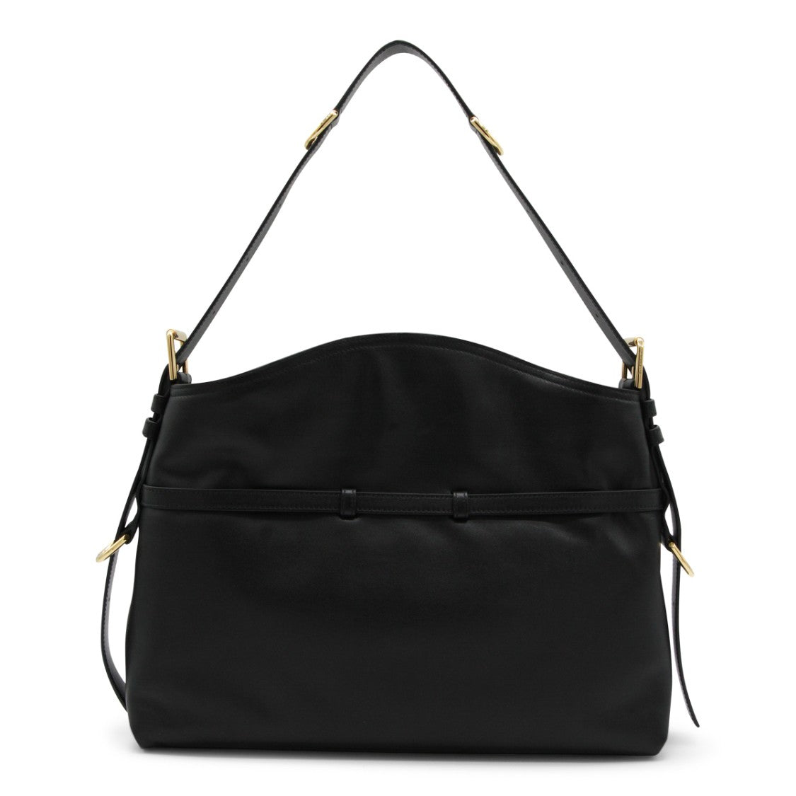 Givenchy Voyou Black V-Shaped Leather Shoulder Bag