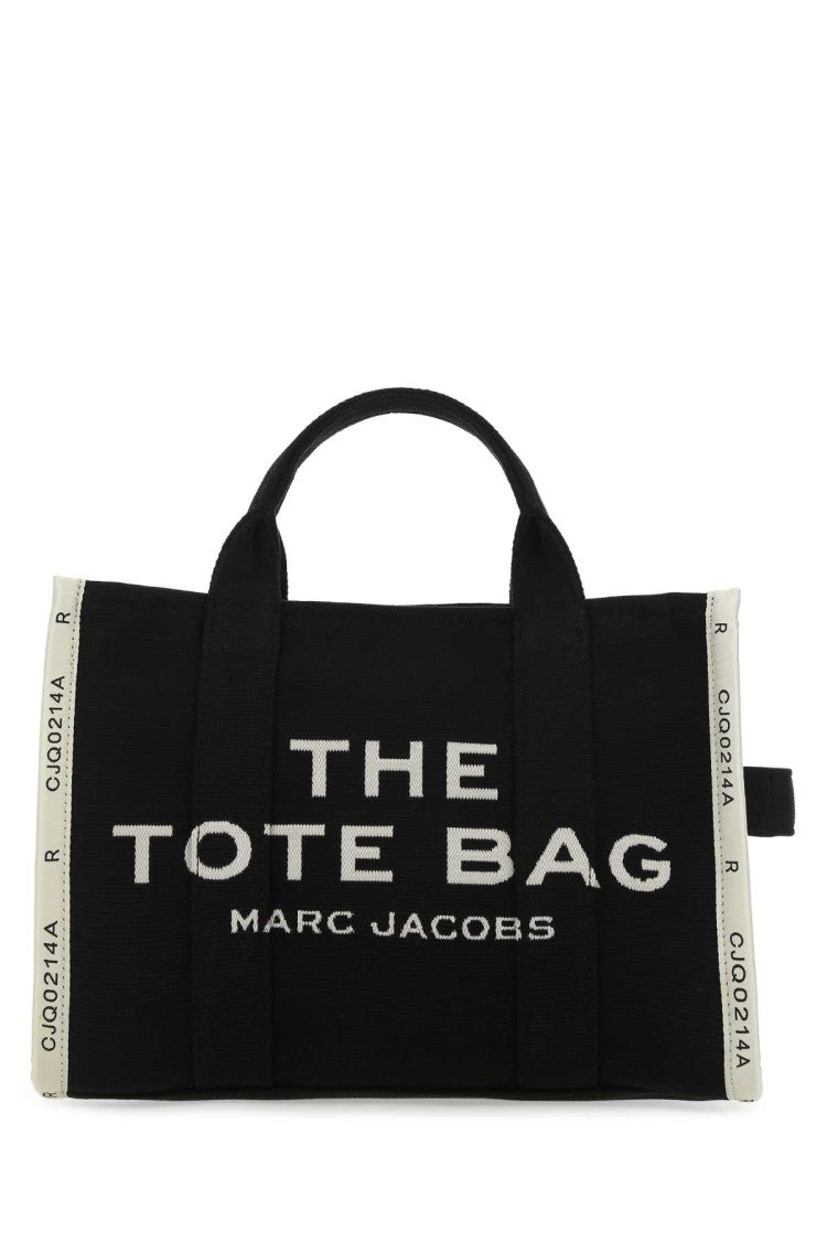 Marc Jacobs Black Canvas The Tote Shopping Bag