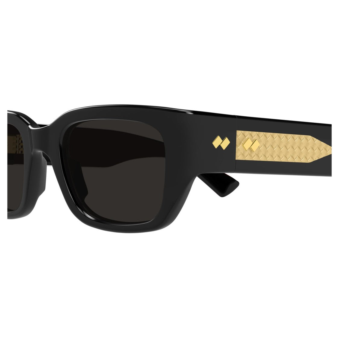 Bottega Veneta Bv1400s Bold Rectangular Sunglasses