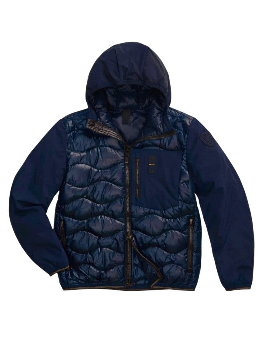 Blauer Blue Shiny Quilted Padded Jacket