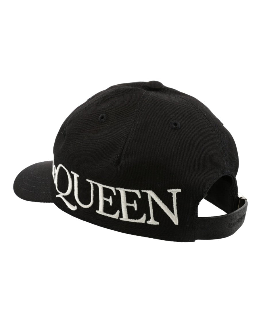 Alexander Mcqueen Oversized Embroidered Baseball Cap