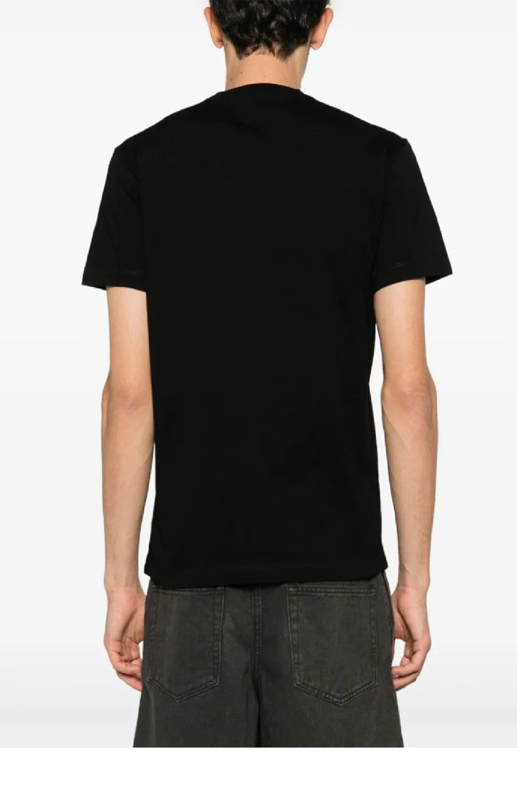 Dsquared2 Black Graphic Print T-Shirt With Relaxed Fit