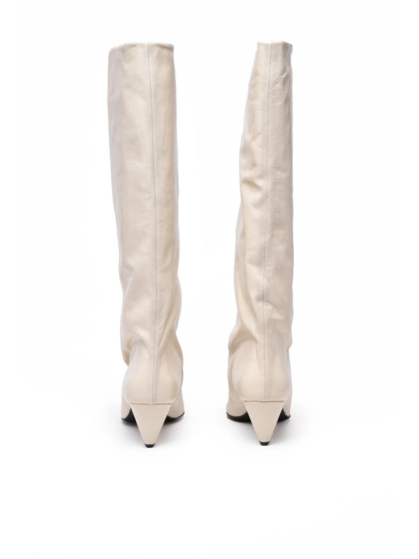 Alchimia White Patent Leather Boots