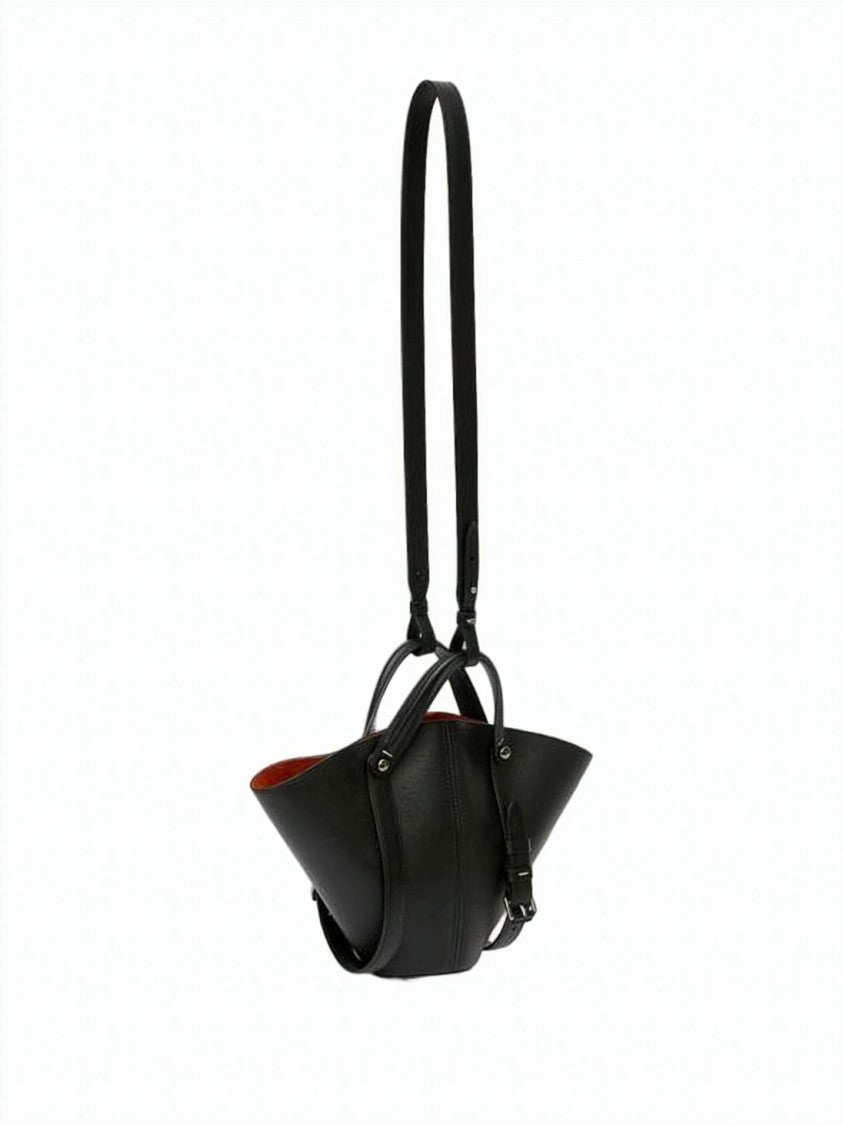 Maison Margiela Sculptural Black Calf Leather Small Tote Bag