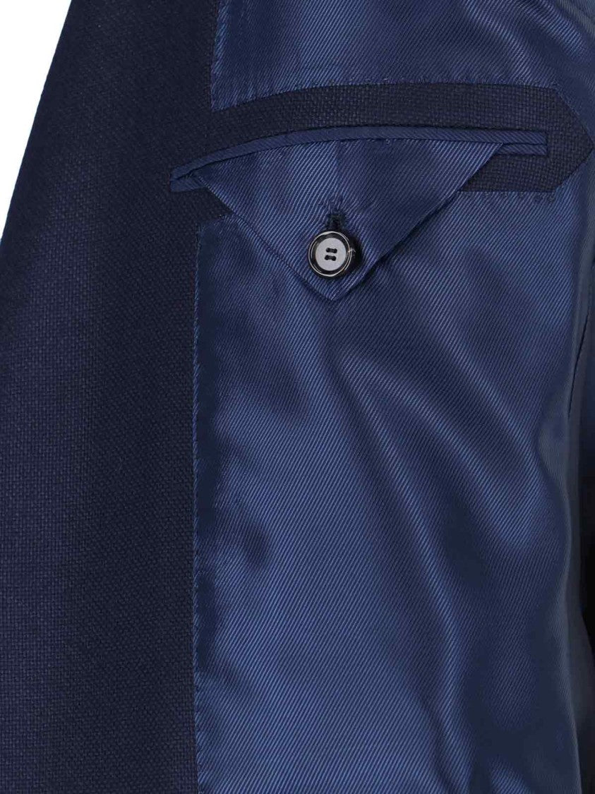 Cesare Attolini Lardini Single-Breasted Blazer – Navy