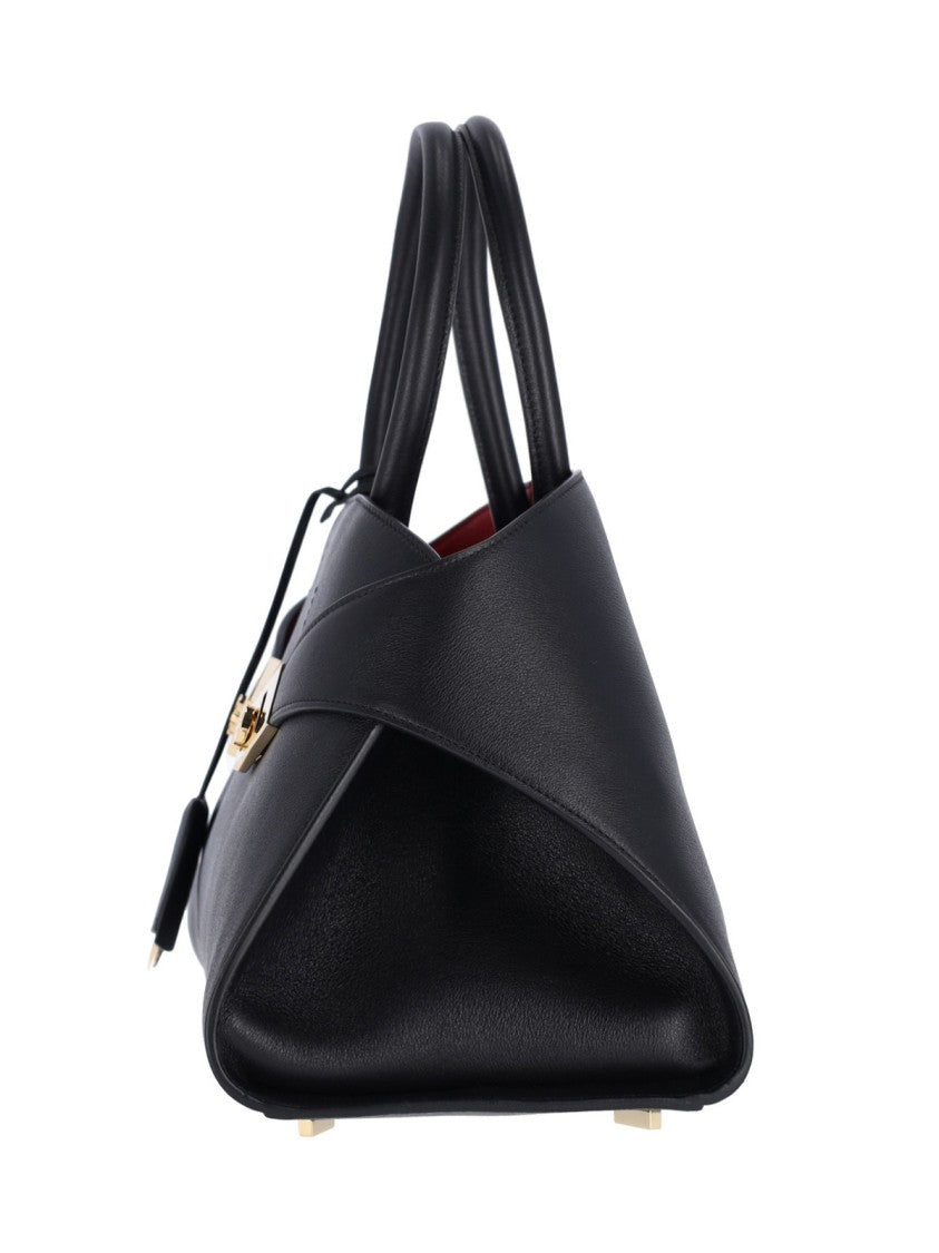 Ferragamo "Hug" Handbag – Black