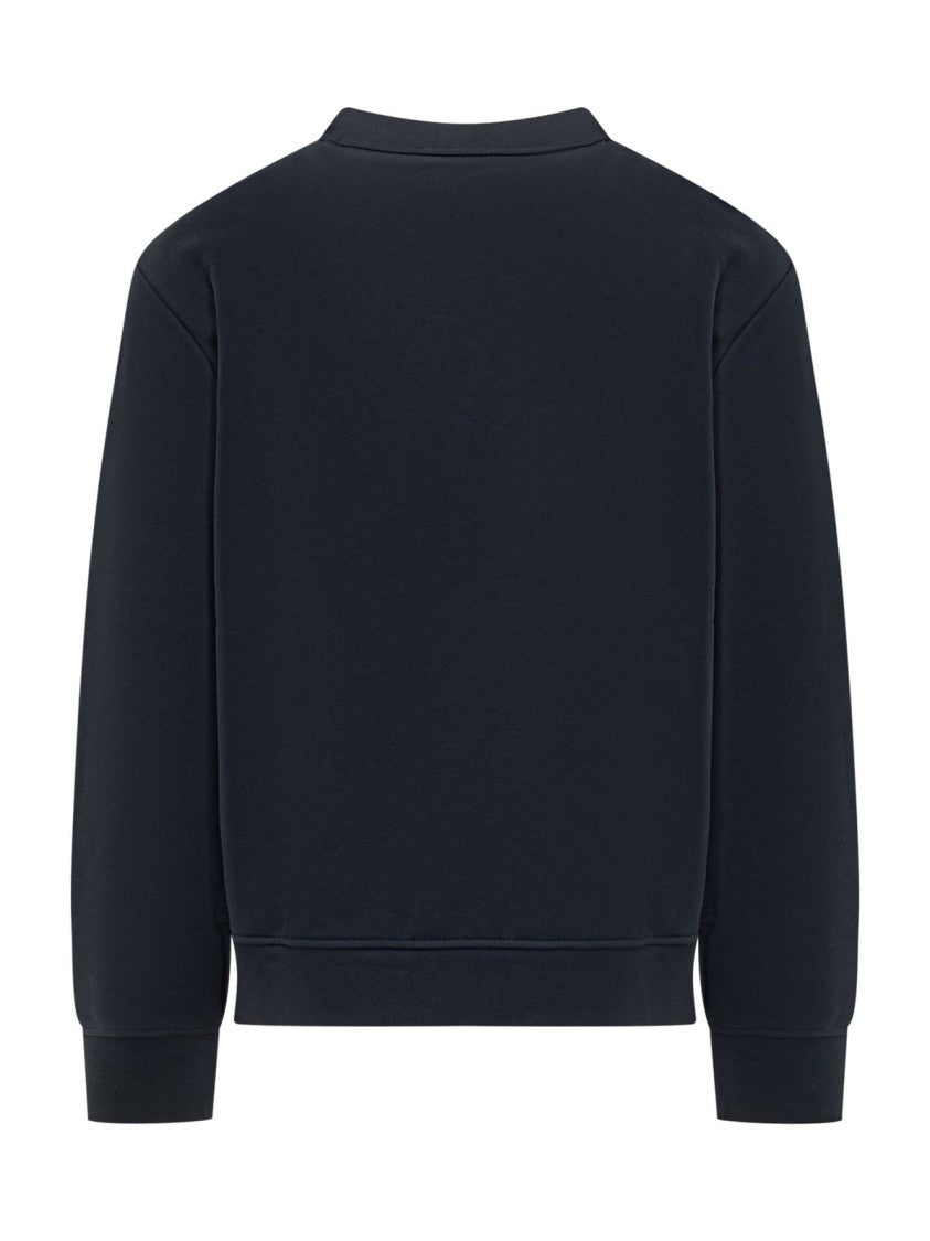 A.P.C. Long-Sleeve Black Sweatshirt With Bold Logo