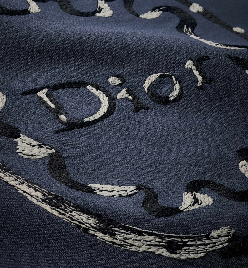 Christian Dior Classic Crew Neck T-Shirt With Textured Logo
