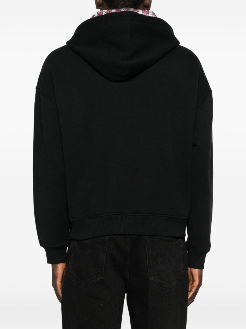 Vivienne Westwood Black Drawstring Hooded Pouch Pocket Hoodies