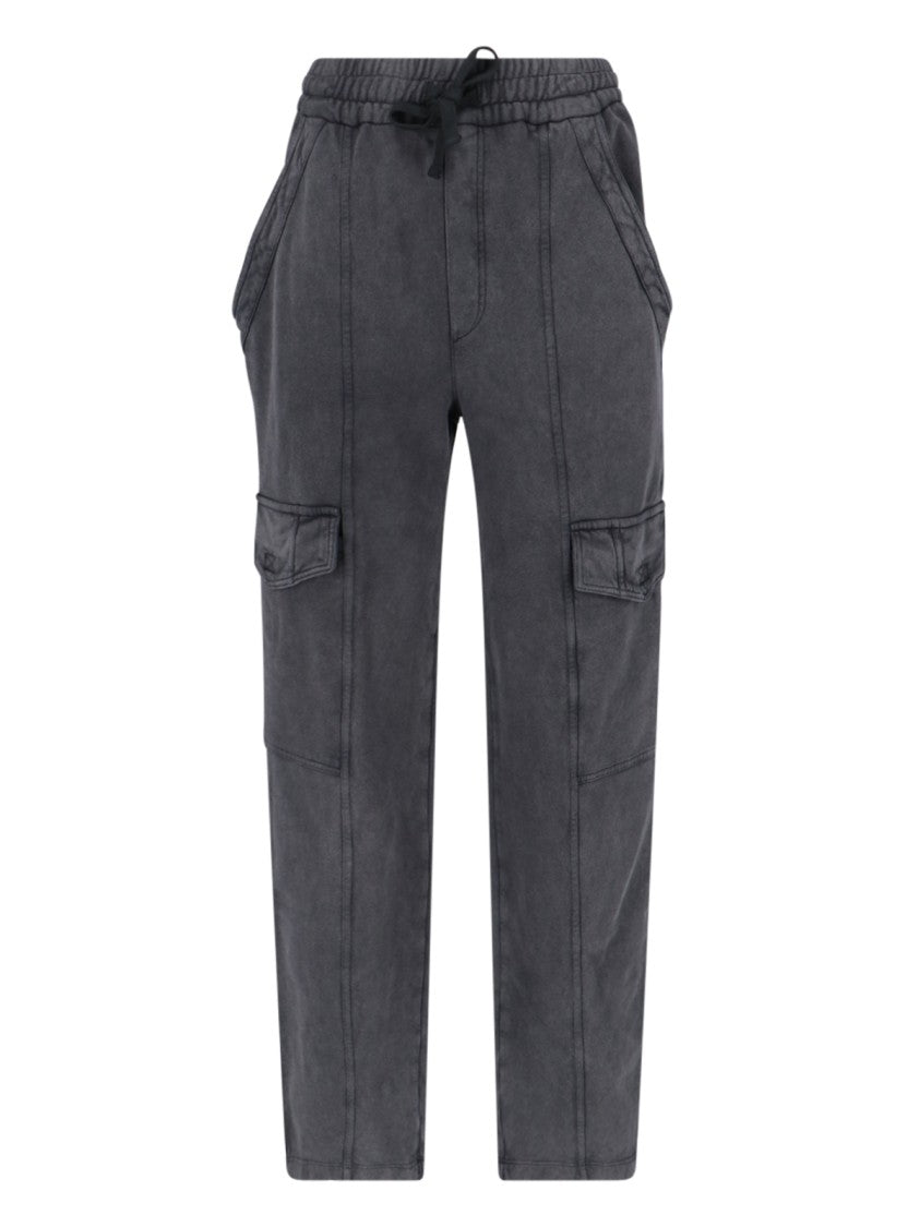 Isabel Marant Étoile Relaxed Fit Gray Cotton Sport Pants