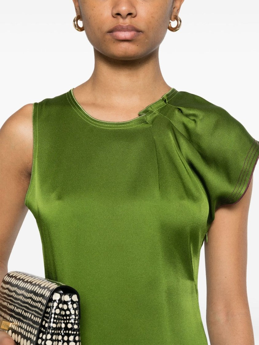 Victoria Beckham Asymmetric Hem Dress With Concealed Side Zip