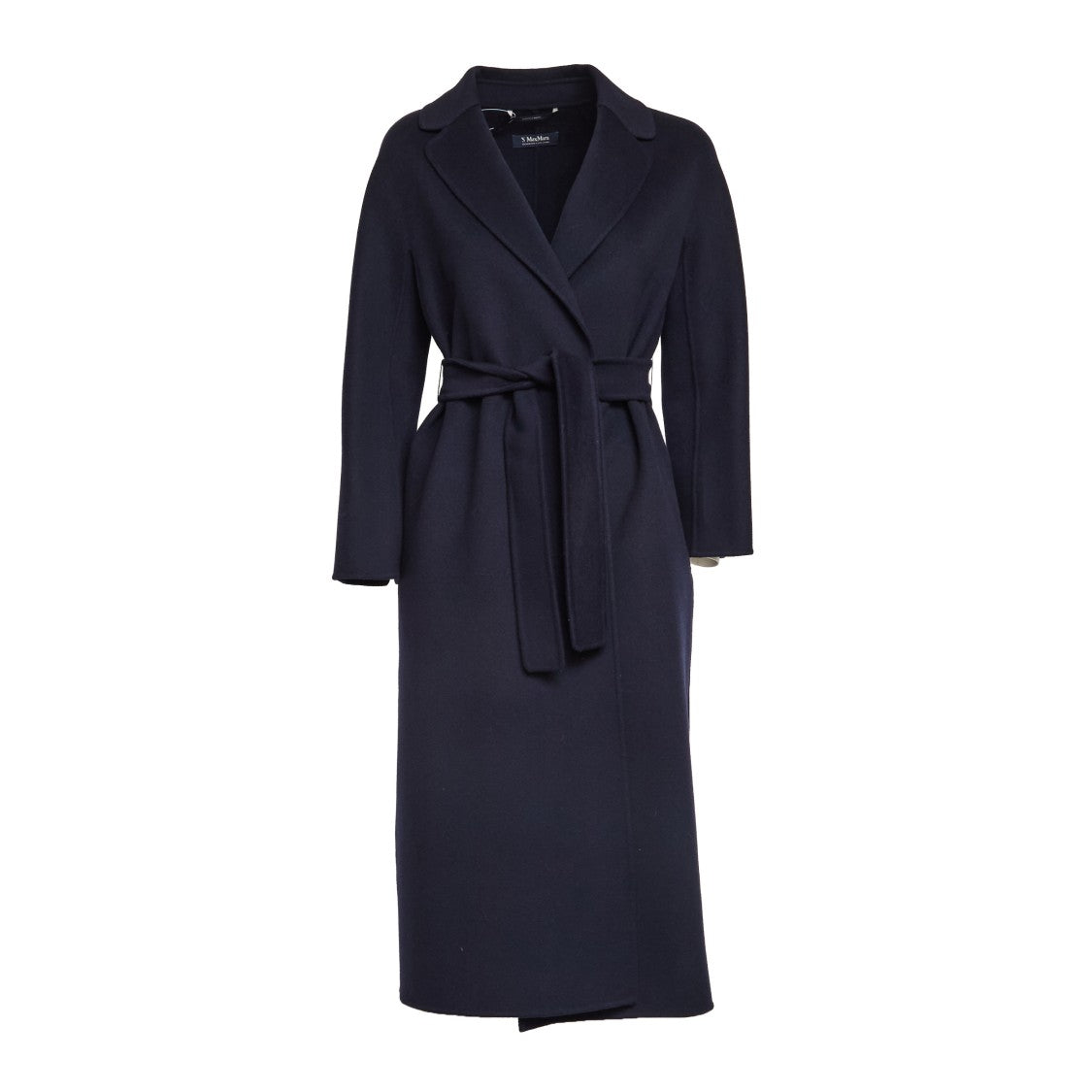 Max Mara Double Wool Drape Coat With Notch Collar