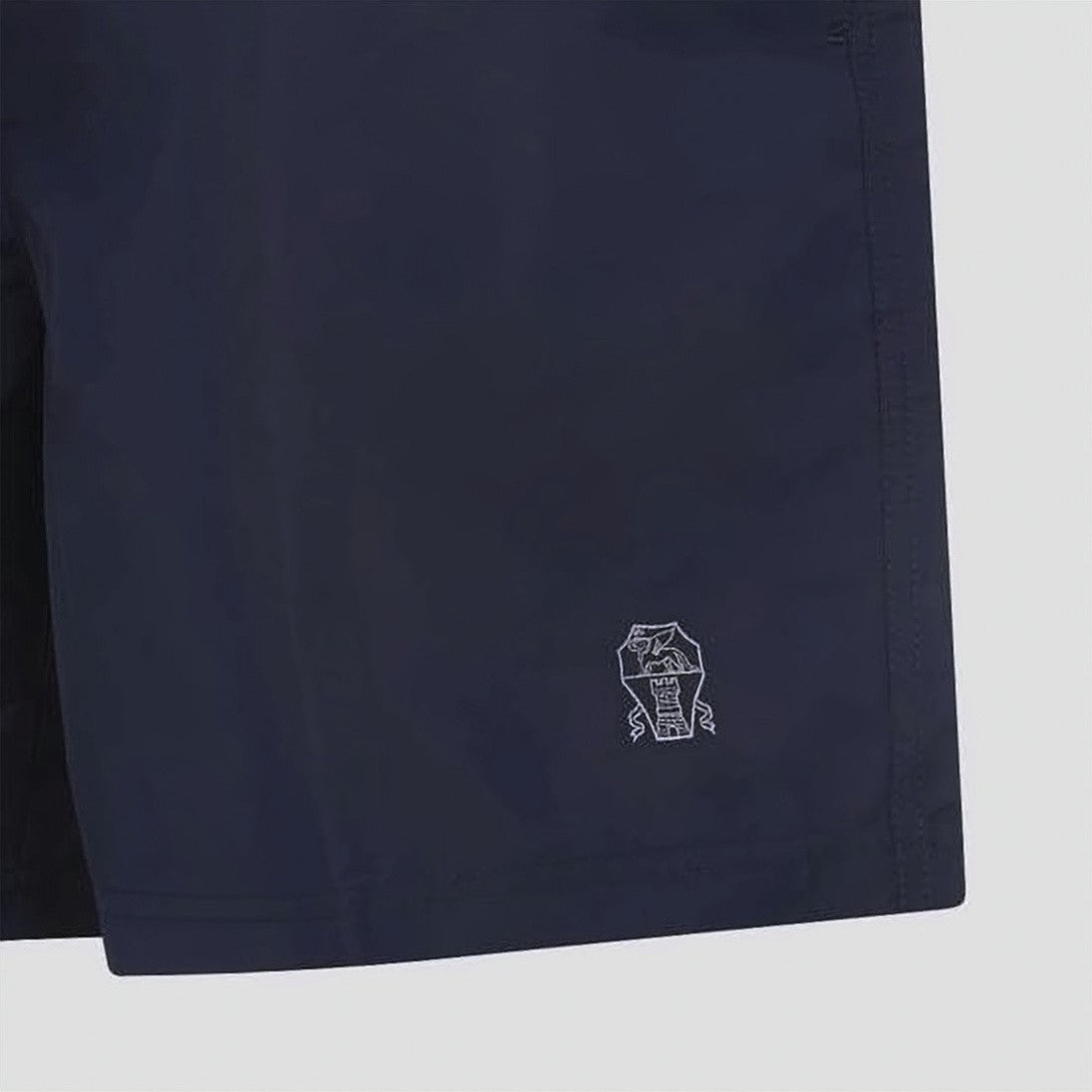 Brunello Cucinelli Navy Swim Shorts With Contrasting Drawstring