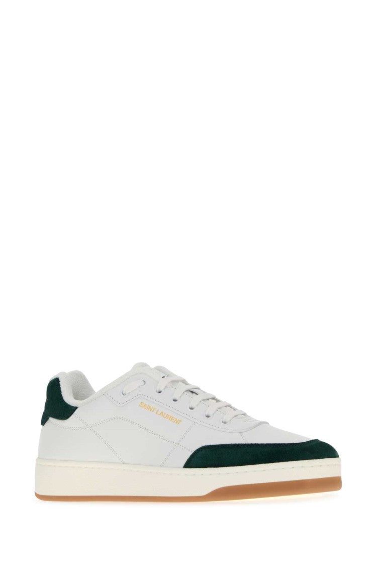 Saint Laurent White Leather Sl/61 Sneakers
