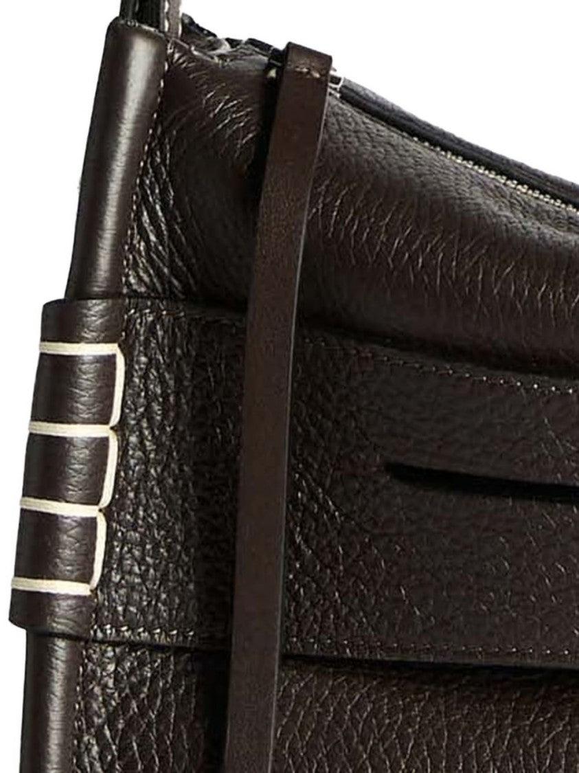 J. W. Anderson Chocolate Brown Leather Small Messenger Loafer Bag