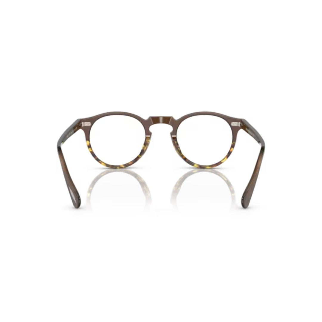 Oliver Peoples 0Ov5186 Round Tortoiseshell Acetate Eyeglasses With Keyhole Bridge