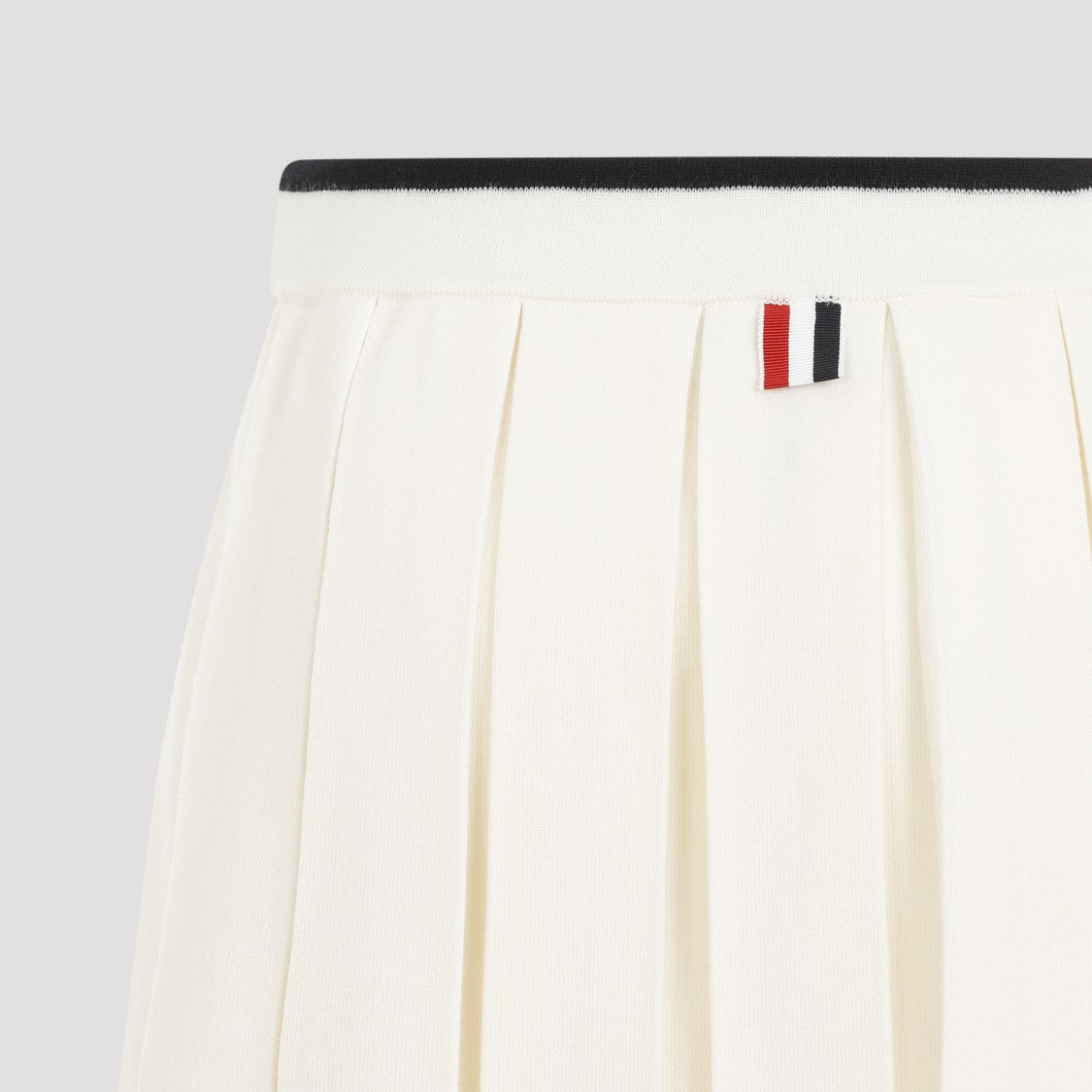 Thom Browne Full Needle Stitch Mini Pleated Skirt