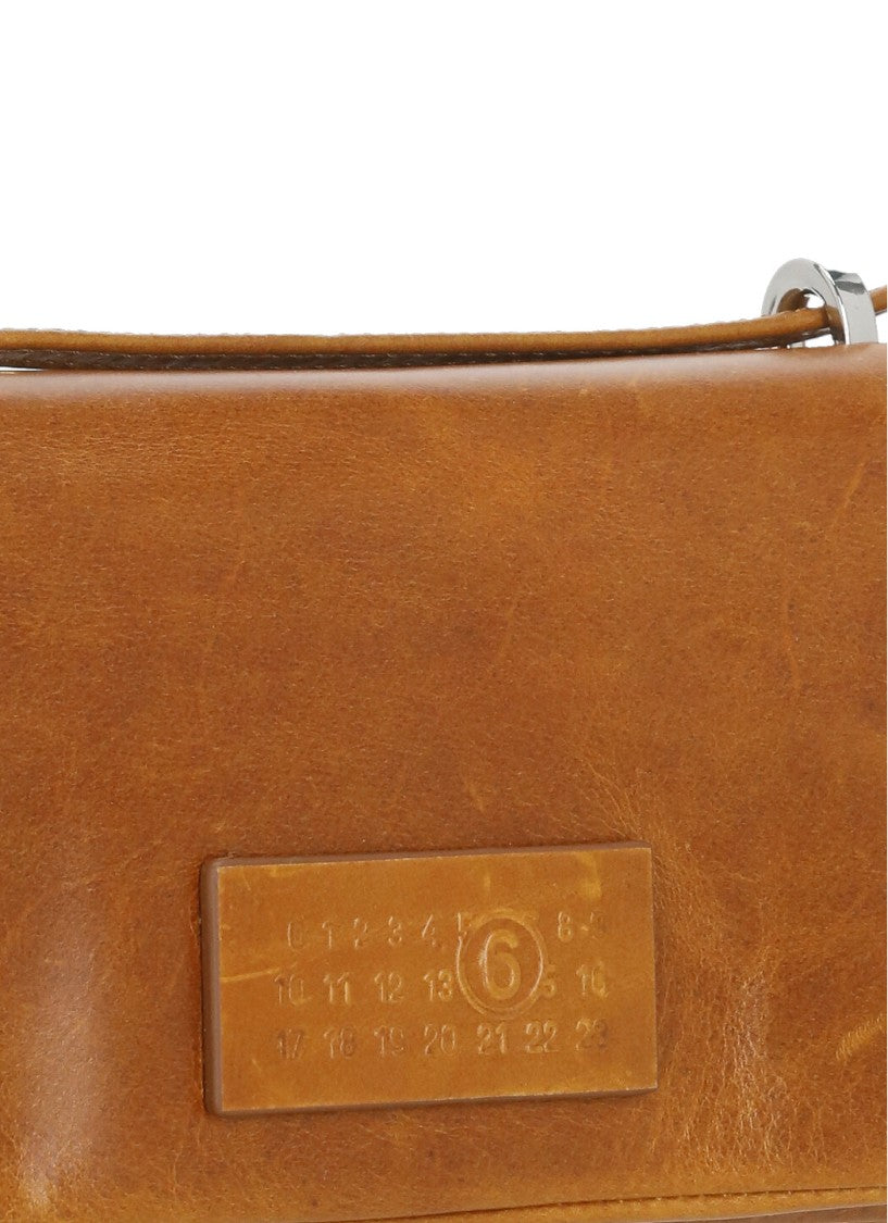 Mm6 By Maison Margiela Rectangular Smooth Leather Shoulder Bag