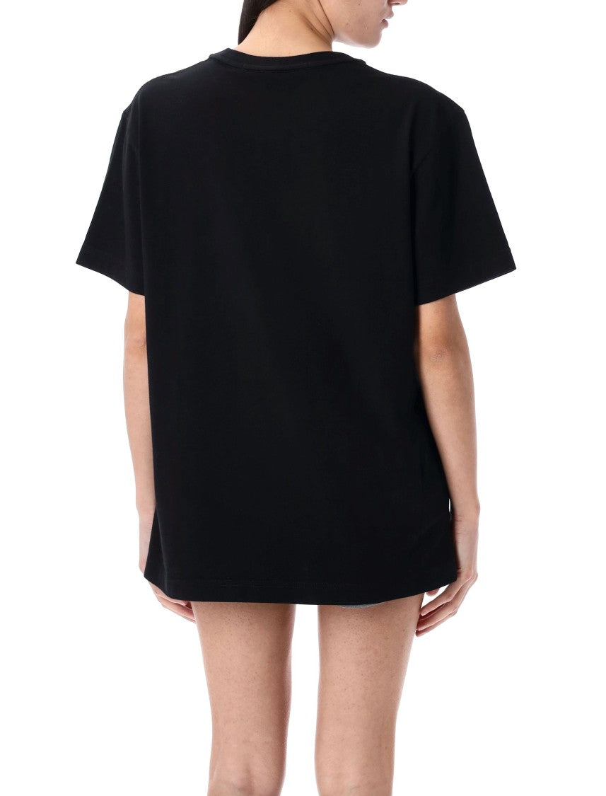 Alexander Wang Distressed Logo Short Sleeve Tee