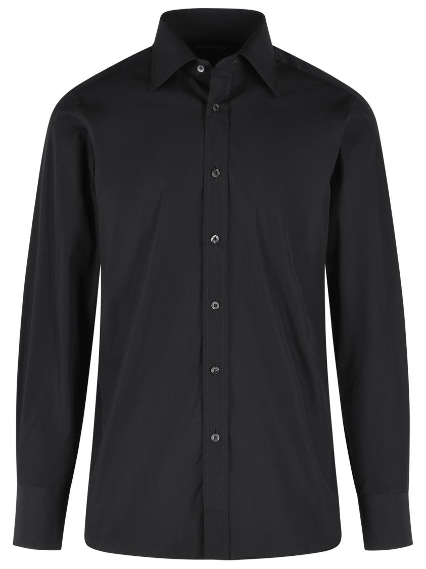 Tom Ford 'Slim' Black Cotton Shirt