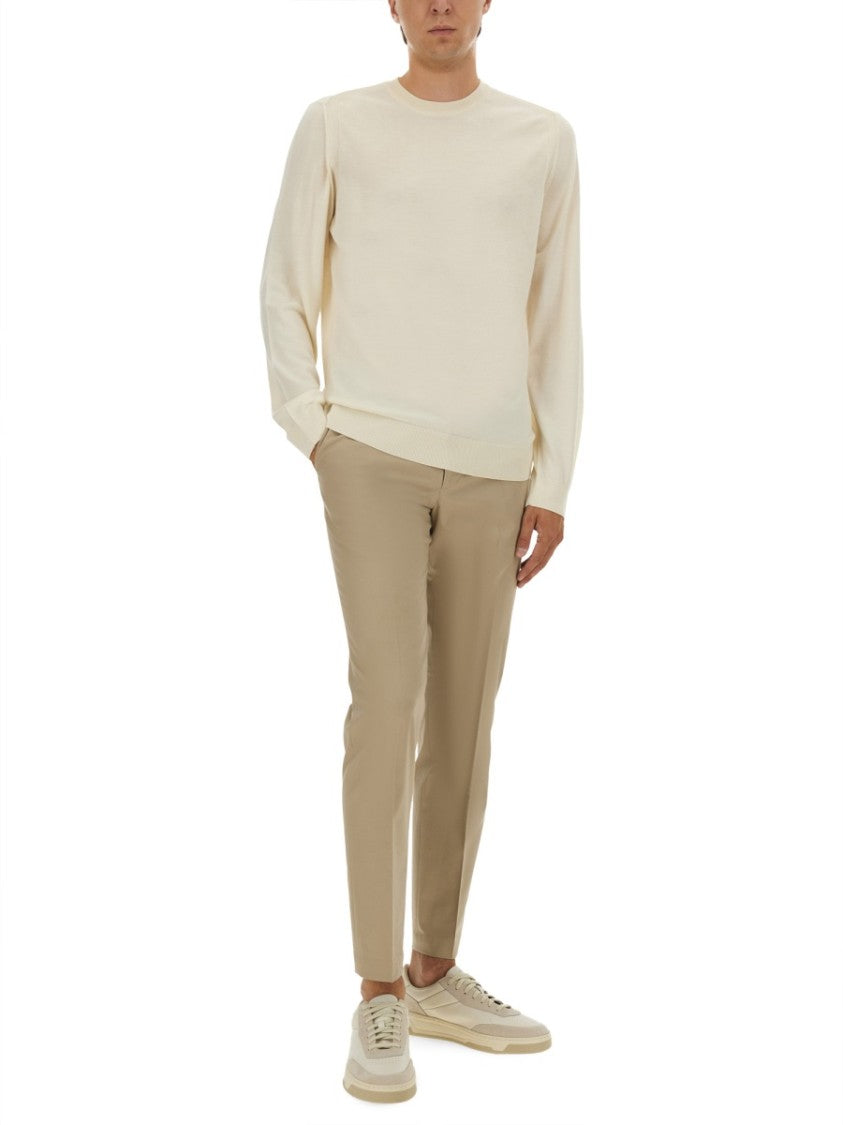 Boss Camel Tailored Beige Slim Fit Pants