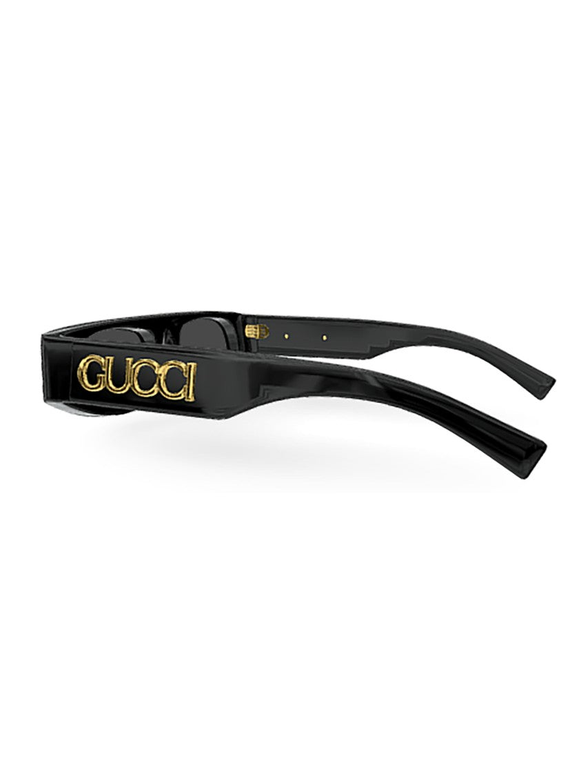 Gucci Oversized Black Frame Gucci Sunglasses With Distinct Logo