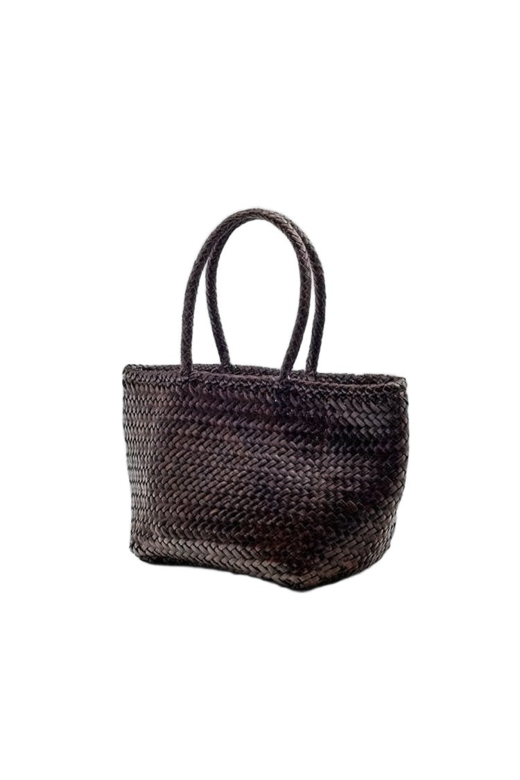 Dragon Diffusion Mini Buffalo Leather Tote With Artisanal Weave