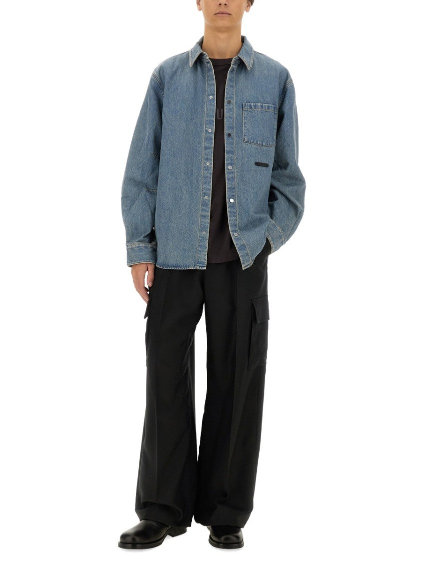 Helmut Lang Light Blue Oversized Denim Shirt