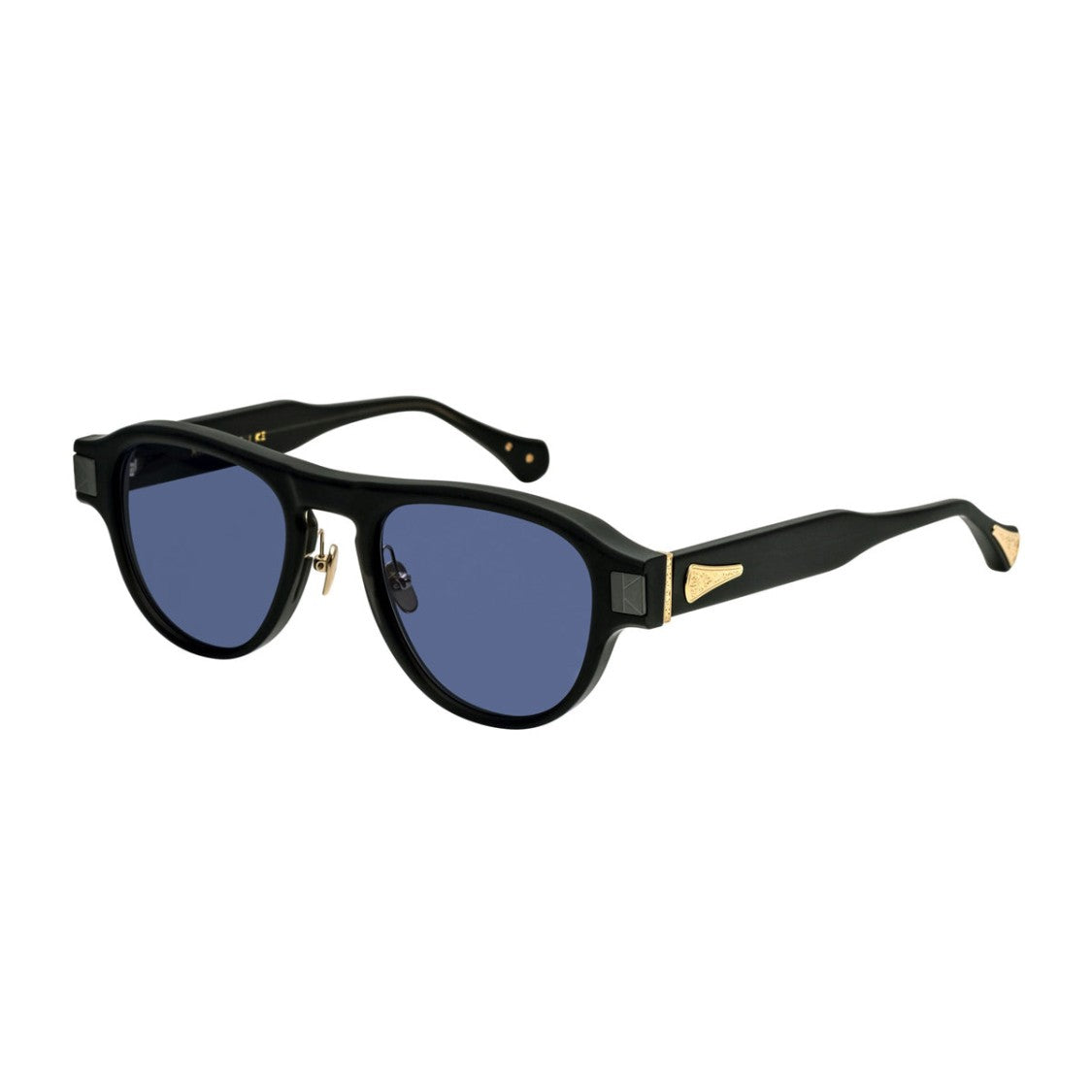 Masunaga Black Phantos Acetate-Titanium Sunglasses