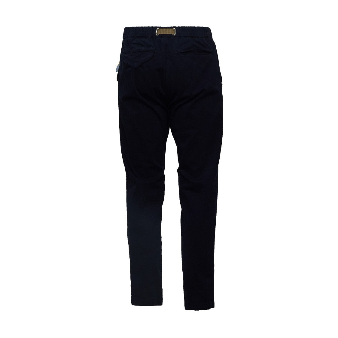 White Sand Adjustable Waist Flap Pocket Gabardine Pants