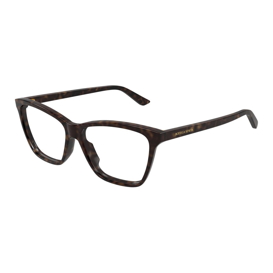 Bottega Veneta Bv1421o Bold Oversized Square Frame Tortoiseshell Eyeglasses