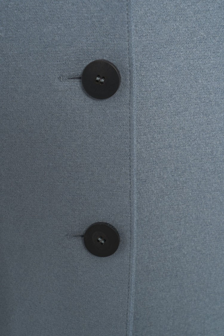 Harris Wharf London Ankle-Length Virgin Wool Coat With Classic Notch Collar