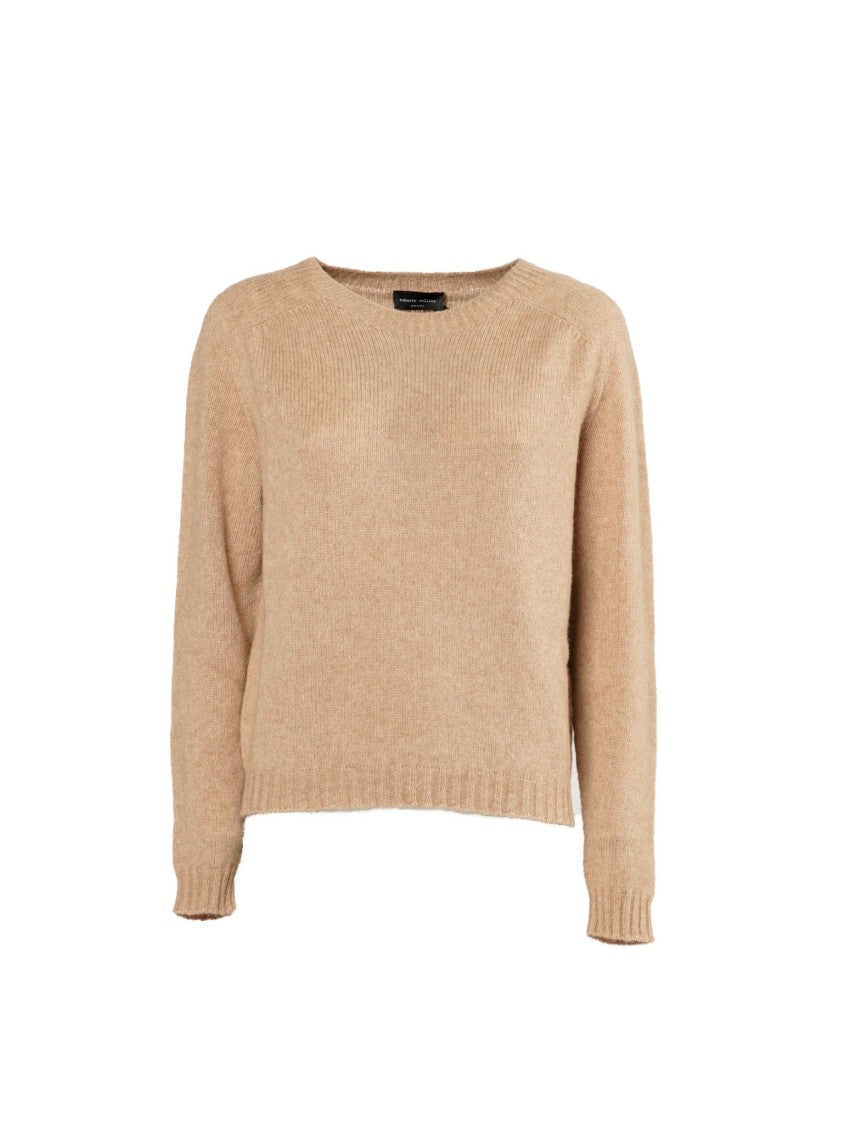 Roberto Collina Brushed Knit Sweater Round Neck Raglan