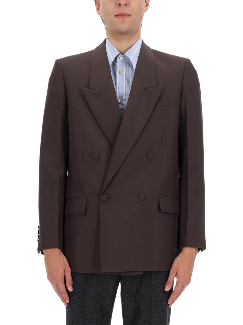 Gucci Structured Double-Breasted Jacket With Wide Peaked Lapels