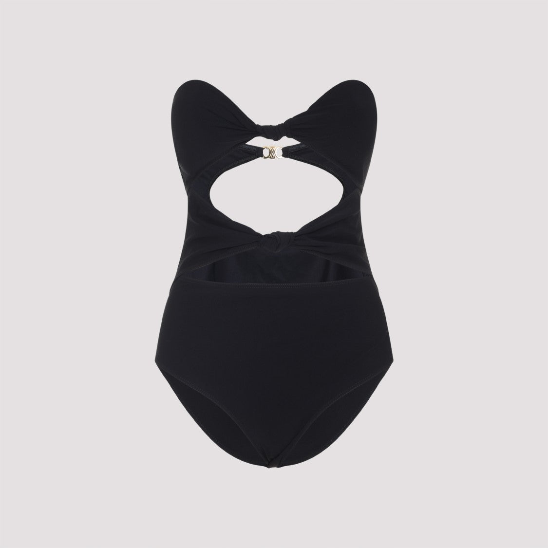 Celine Strapless Black One-Piece Swimsuit
