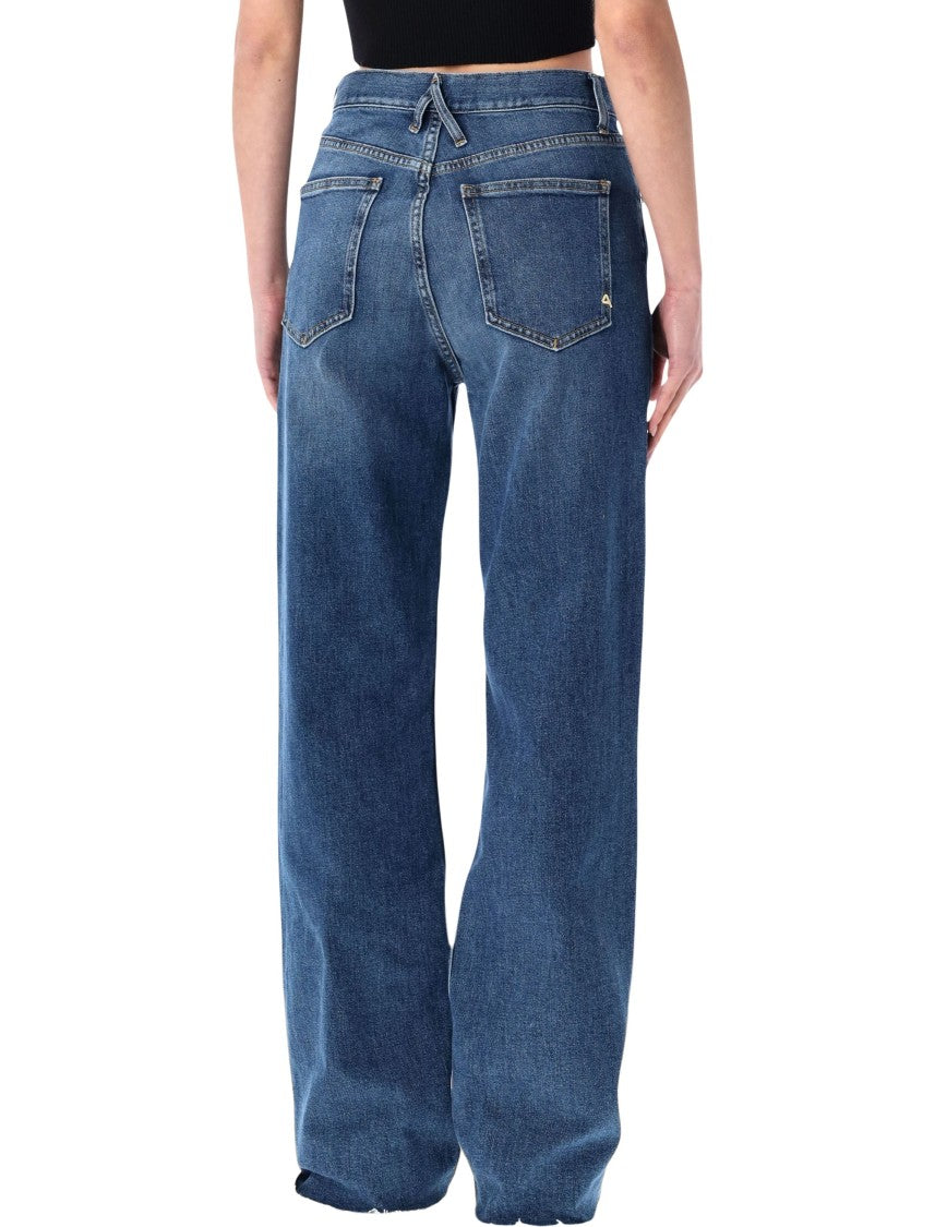 Cycle High Rise Extralong Straight Wash Jeans