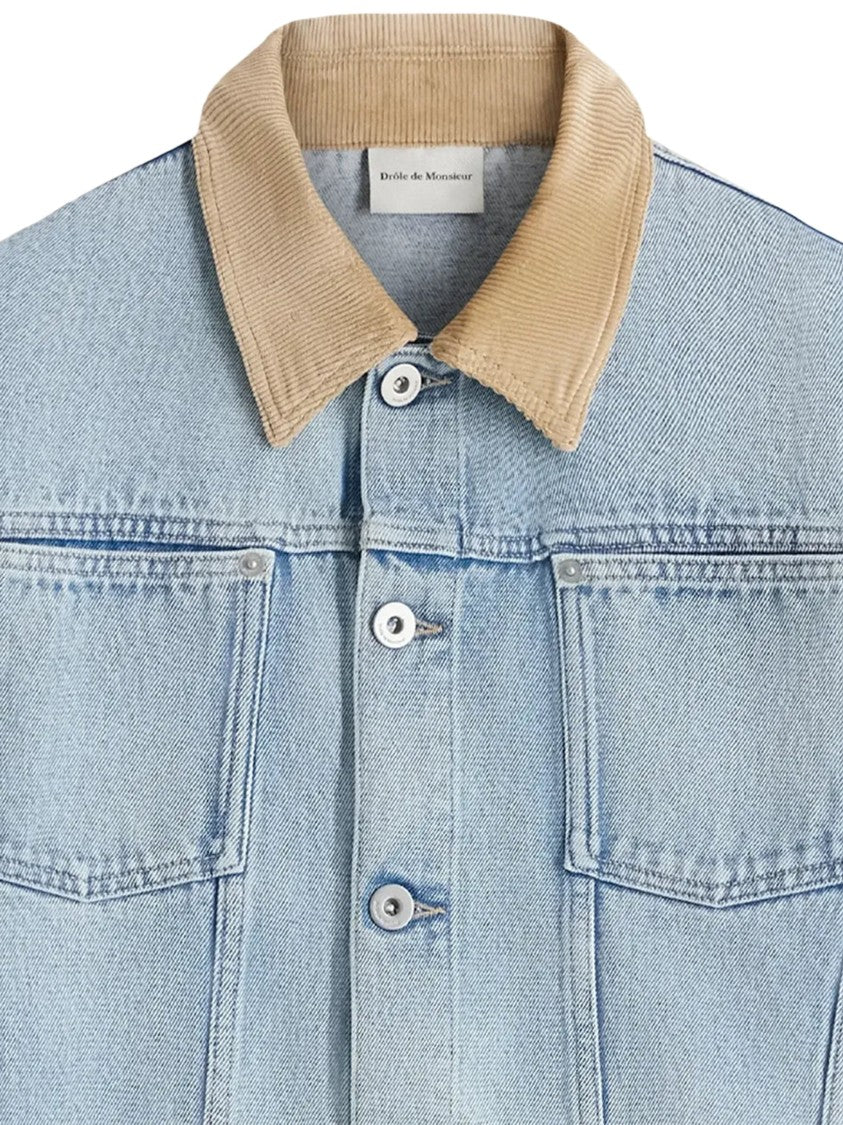 Drôle De Monsieur Faded Denim Jacket