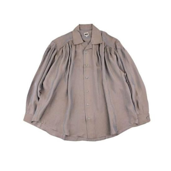 Aïe Loose-Fit Long Sleeve Shirt With Gathered Shoulders