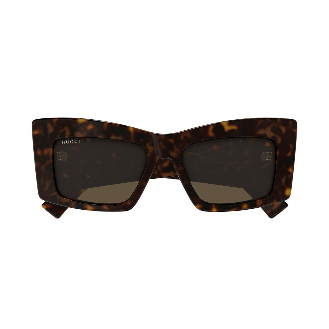 Gucci Gg1842s Oversized Square Tortoiseshell Sunglasses