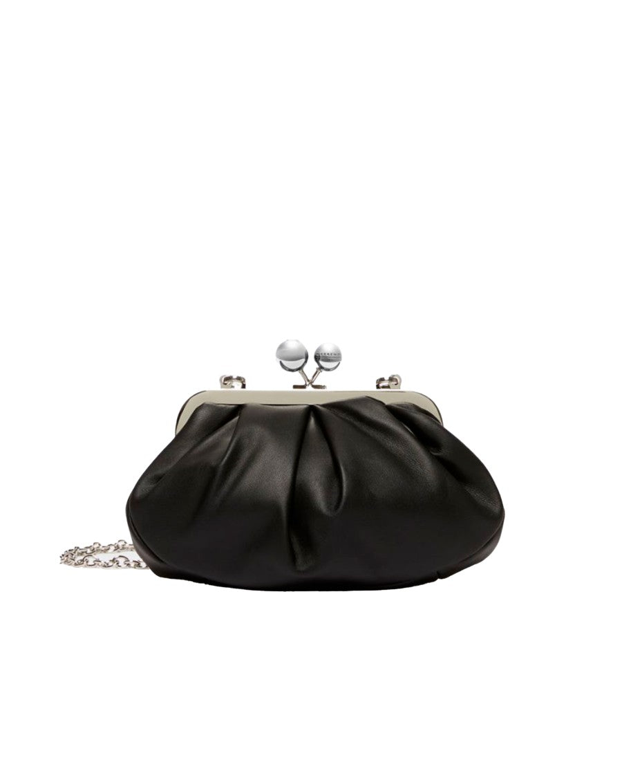 Max Mara Softly Gathered Leather Pasticcino Bag With Chain Strap